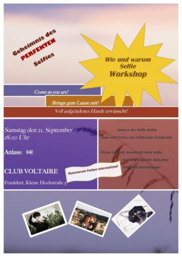Workshop Selfie Flyer